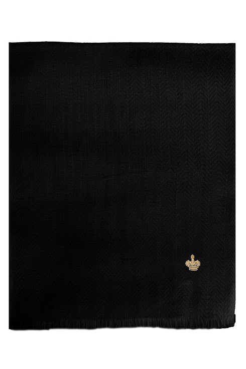 The Crown Herringbone Cashmere Personalized Muffler